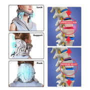 Cervical Neck Stretcher with 8 Airbags & Triple Traction