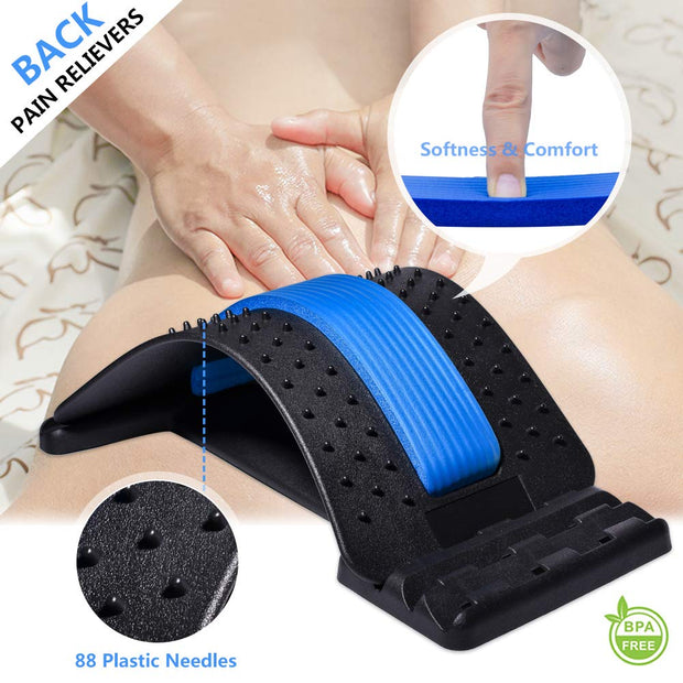 Back Massager Stretcher with Lumbar Support
