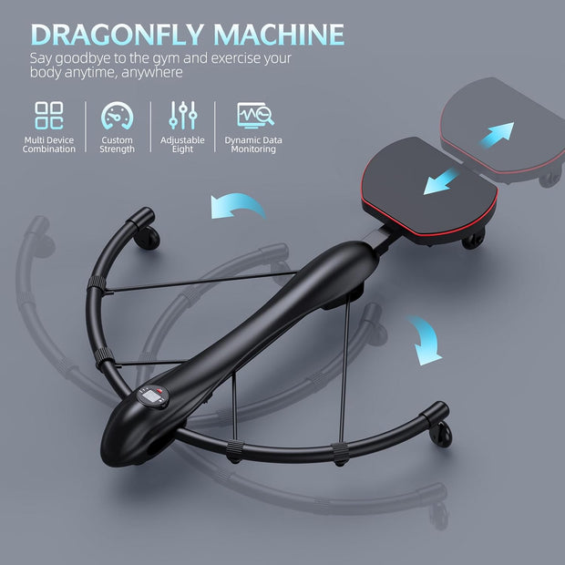 4-in-1 Core Trainers Dragonfly Rowing Machine