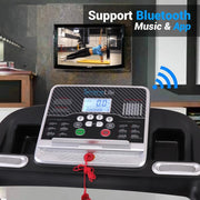 Folding Electric Treadmill with LCD Display & Bluetooth