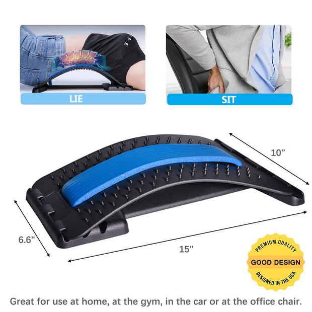 Back Massager Stretcher with Lumbar Support