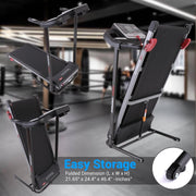 Folding Electric Treadmill with LCD Display & Bluetooth