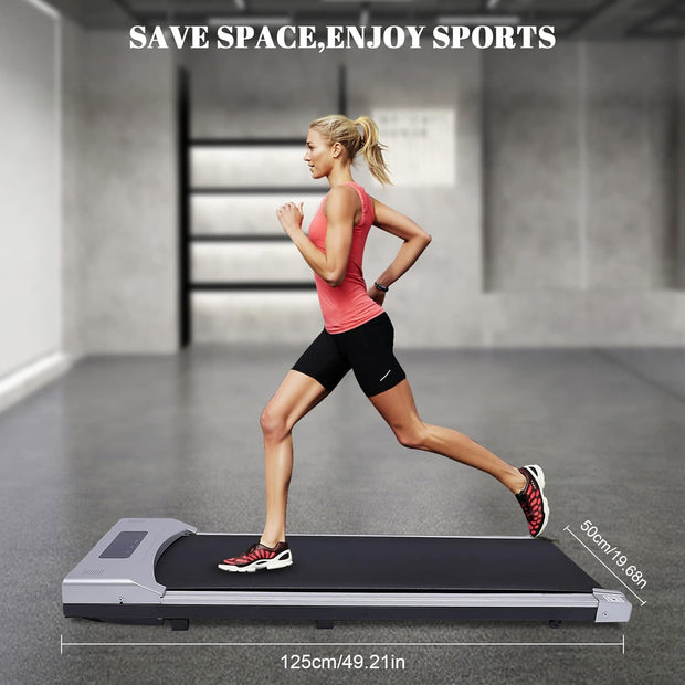 Electric Treadmill – Portable Under Desk Walking Pad with Remote