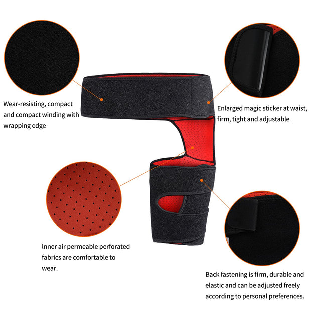 Hip Brace for Sciatica & Groin Pain Relief – Compression Support Wrap