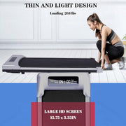 Electric Treadmill – Portable Under Desk Walking Pad with Remote