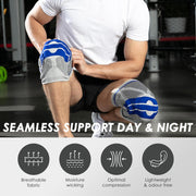 Knee Brace with Patella Gel Pad & Side Stabilizers