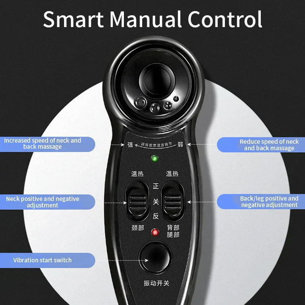 Electric Full Body Massage Chair – Shiatsu Kneading, Heating & Vibration